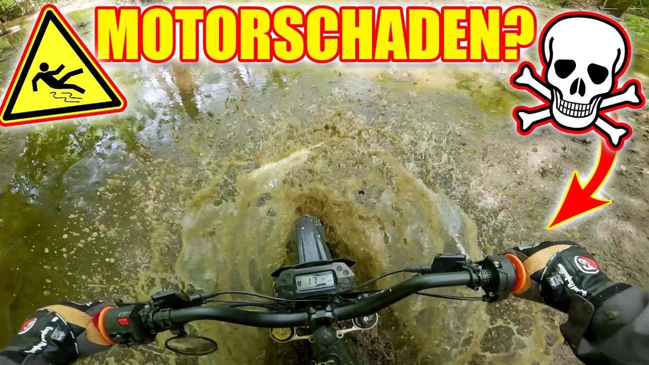 Was passiert mit meinem Elektro Moped, wenn ich durch WASSER und SCHLAMM FAHRE? ( Sur Ron)