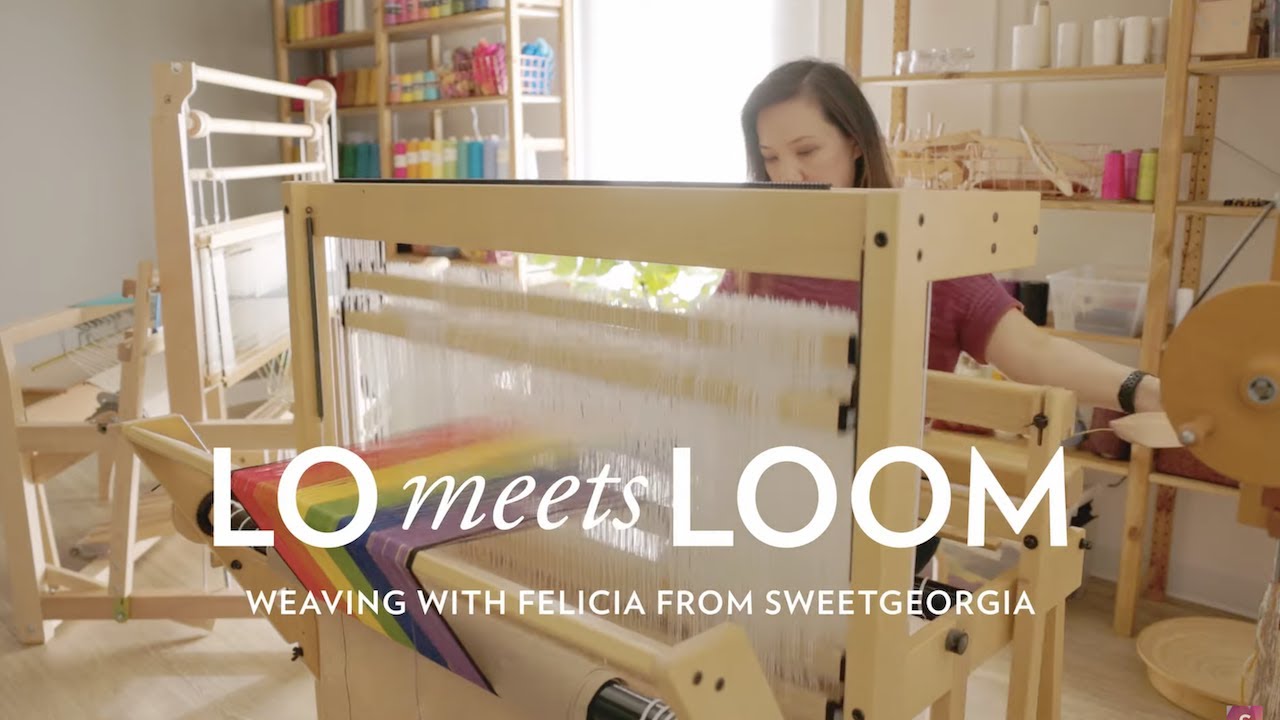Silently Weaving on the Louet Spring Loom (ASMR) // Lo Meets Loom