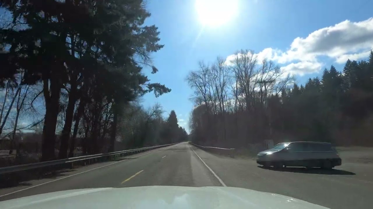 Driving from Rainier to St Helens, Oregon