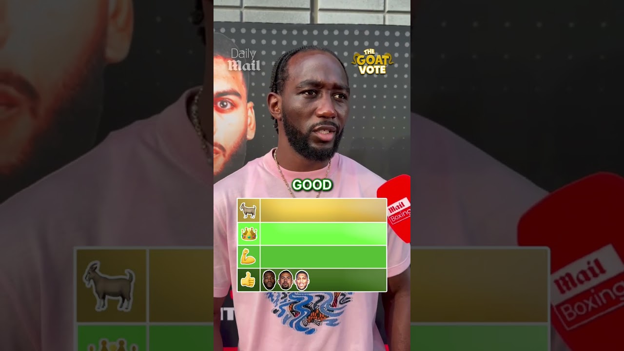 THE GOAT VOTE with Terence Crawford 🐐🥊 #terencecrawford #boxing #news #sports #anthonyjoshua
