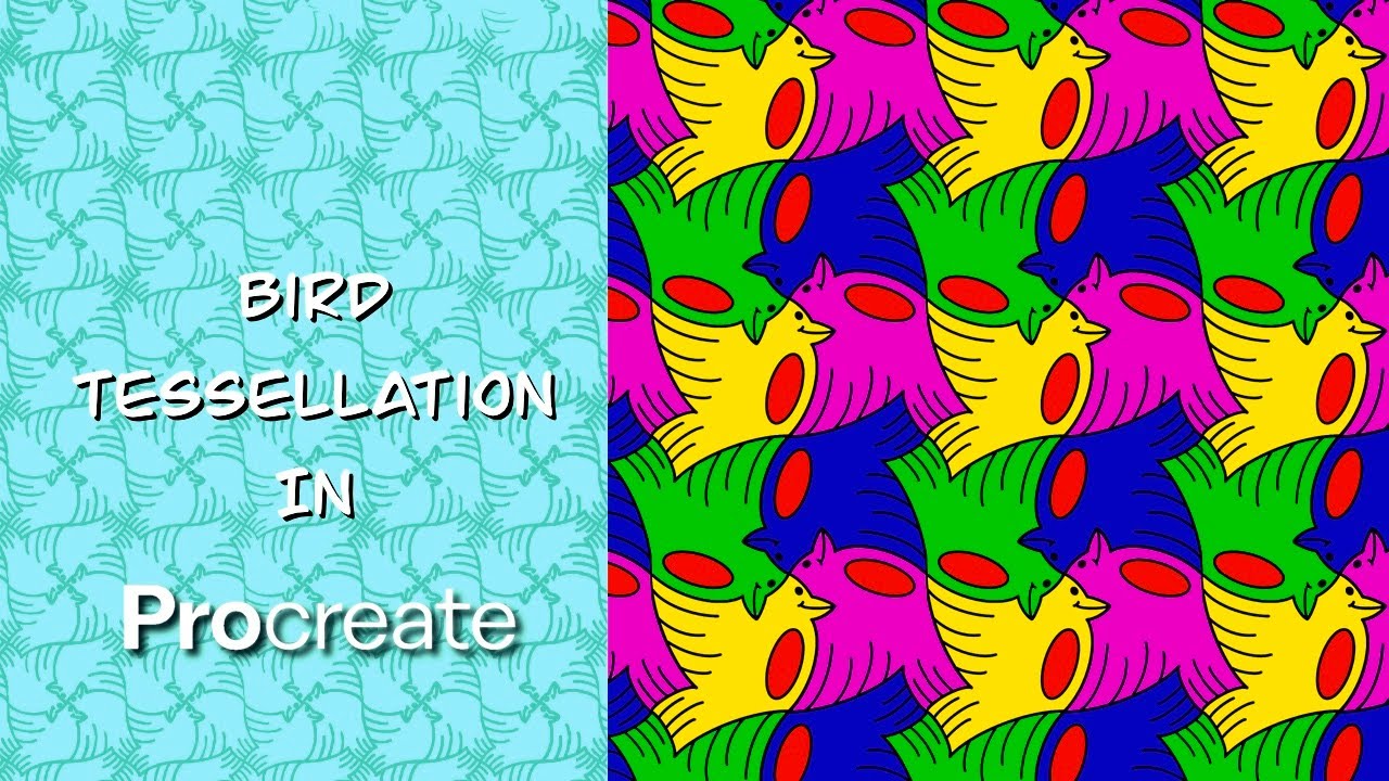 Bird Tessellation in Procreate