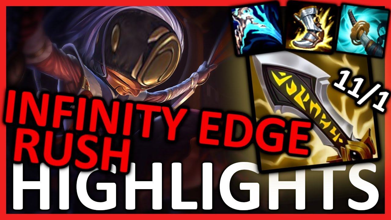 Shaco AD, but building INFINITY EDGE for a QUICK WIN (11/1 in 25 minutes) - S13 OTP SHACO HIGHLIGHTS