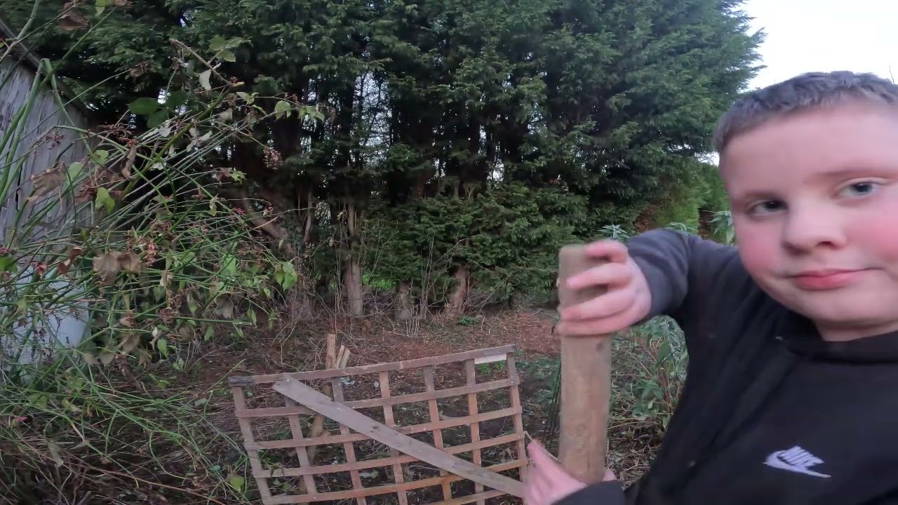 Building a survival base in my garden part 3