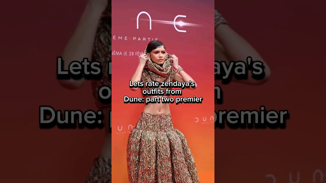 Rating Zendaya's outfits from dune:part two premier!।  #dune2 #duneparttwo #ratingoutfits #zendaya