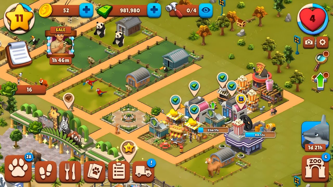 Zoo Island#5–Reached Level 11