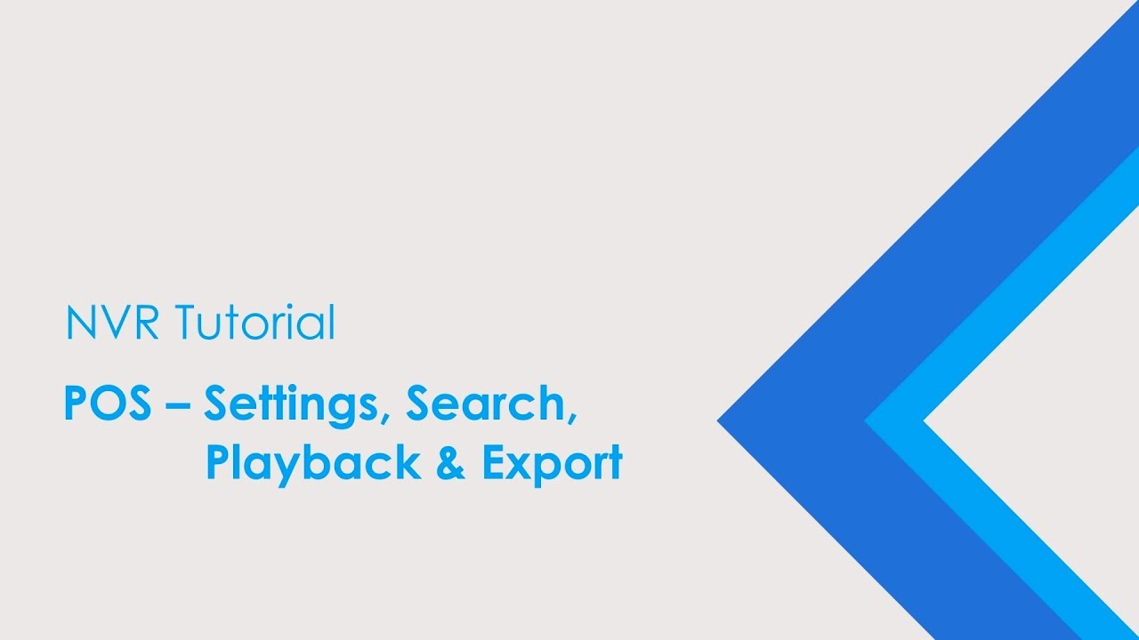 VIVOTEK NVR_Tutorial POS Integration