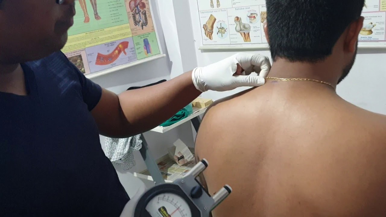 check vertebra alignment by Dr.Rajneesh kant manual compare with nervoscope.