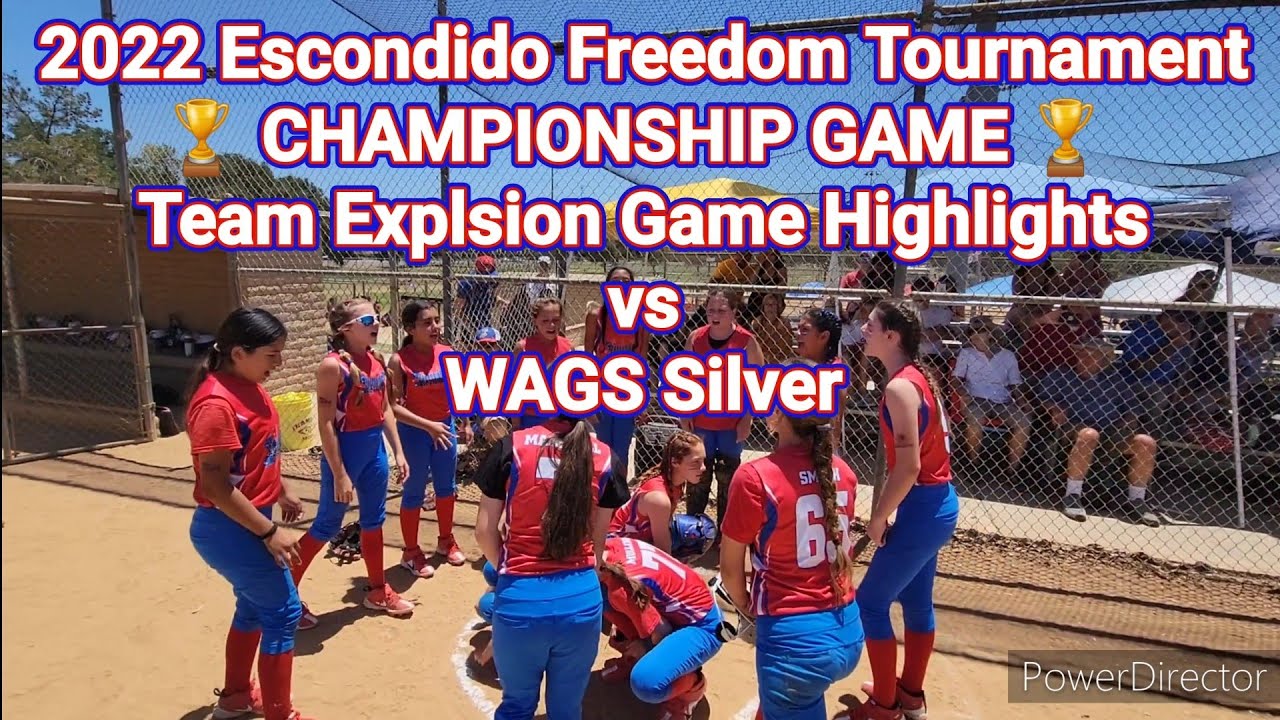 Escondido Alllstar Freedom Tournament Championship Game Team Explosion Highlights vs WAGS Silver