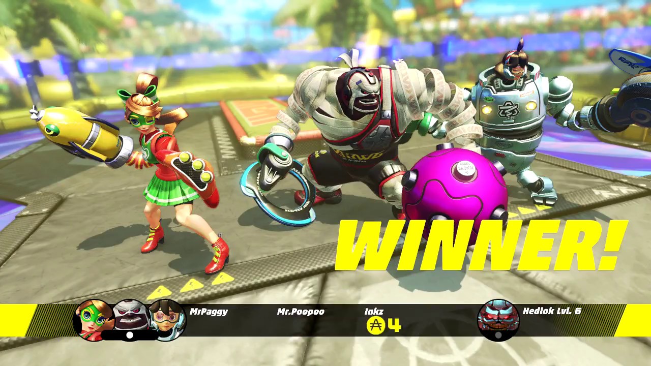 A whole lot of Hedlok and stuff - ARMS Gameplay Online (Party Matches) w/ Mechanica