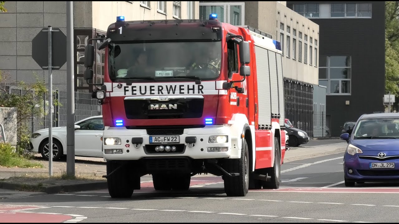 Einsatzfahrten berufs feuerwehr Aachen