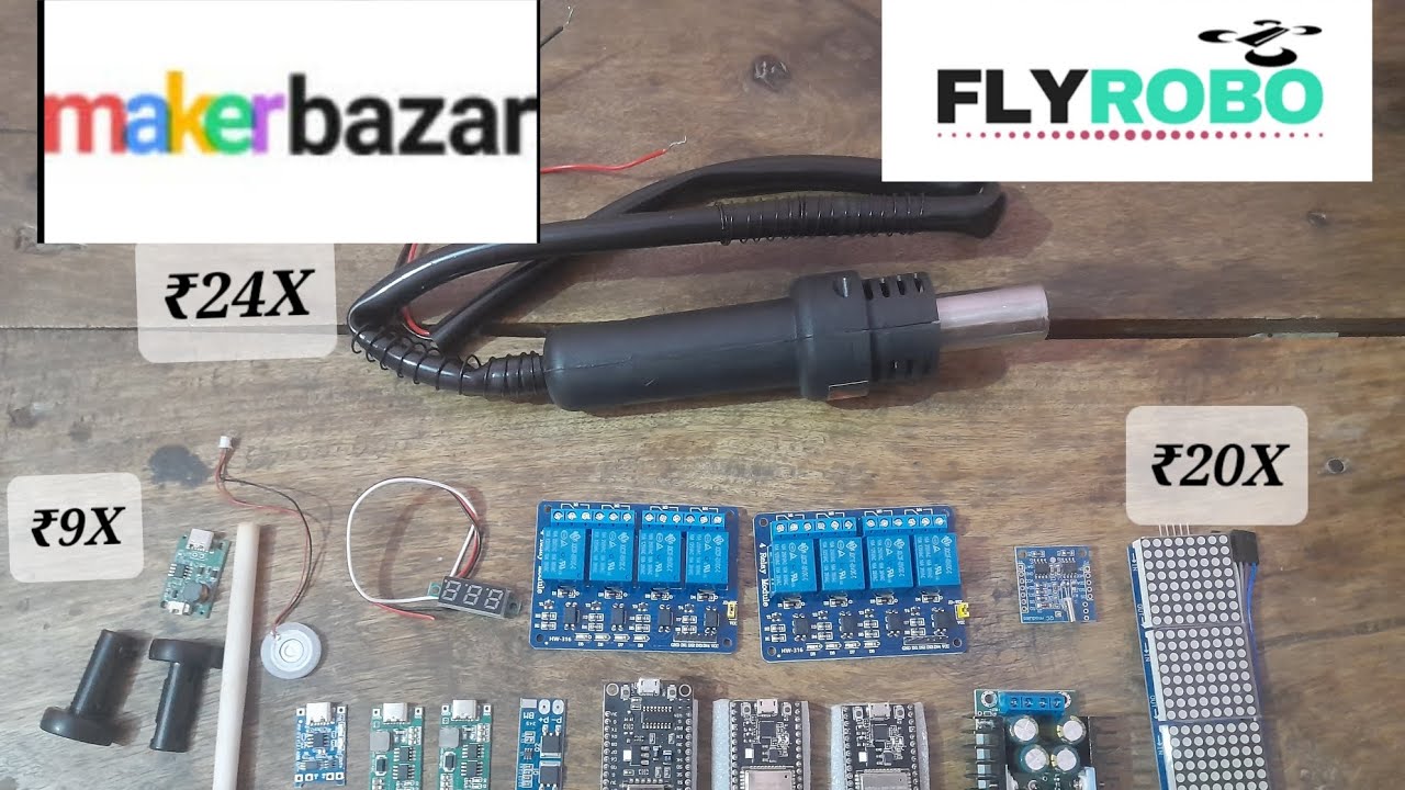 Electronic ka ख़ज़ाना aa gya😍😍||Esp32,Nodemcu unboxing||Makerbazar X flyrobo Unboxing 🥰