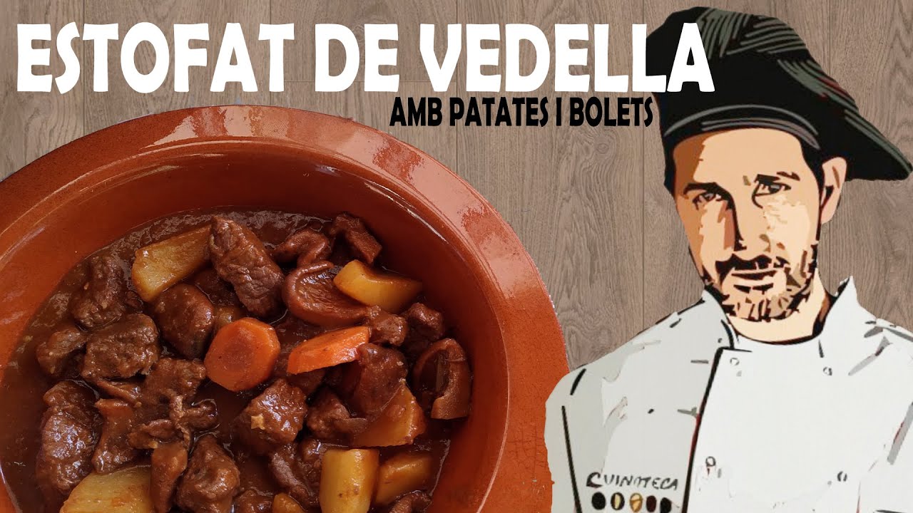 ▷ ESTOFAT de vedella👨‍🍳 amb patates i bolets , una recepta fàcil de fer || Receptes de cuina