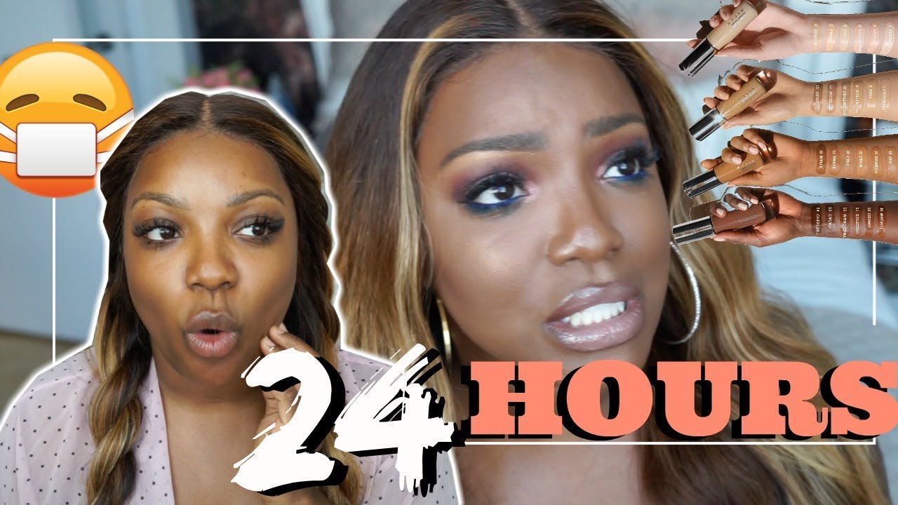I wore FOUNDATION for 24 hours! WTH !! Testing #BeccaUltimateCoverage 24 Hour  Foundation