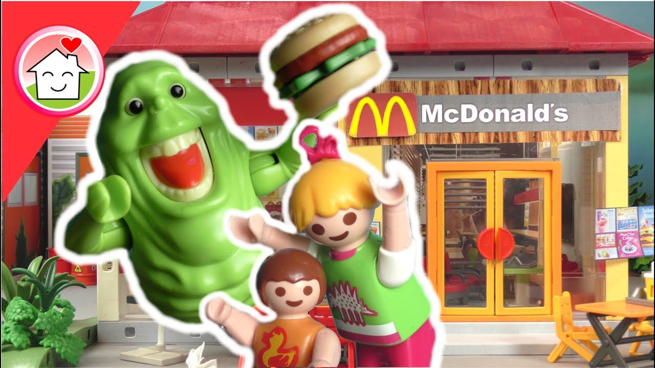 Playmobil Film deutsch - Ghostbusters im McDonalds - Kinderfilm von Familie Hauser