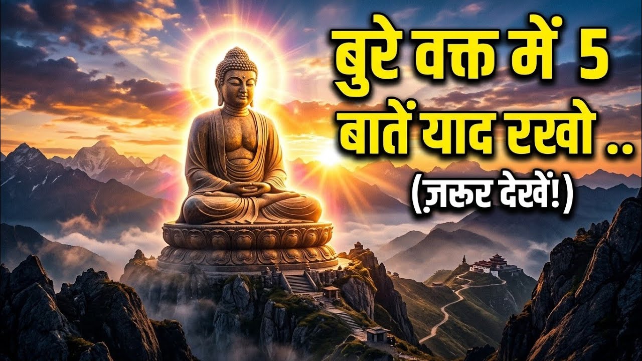 जब जिंदगी में बुरा वक्त चल रहा है तो बुद्ध की ये 5 बातें याद रखना | Buddha Motivation Ankur wahoo 