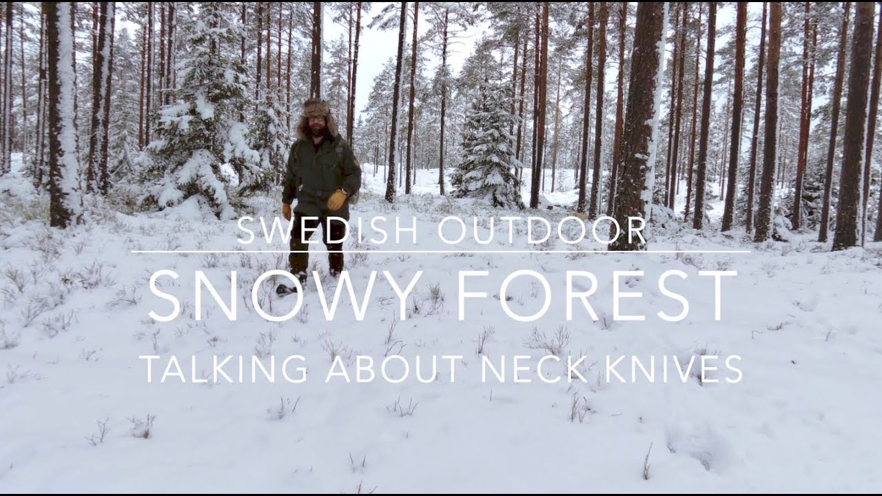 Day Hike | Snowy Forest - Talking about neck knives
