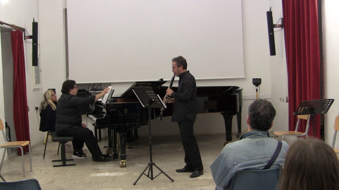 Nino Rota   sonata in re per clarinetto e pianoforte Vito Liuzzi clarinetto Ettore Papadia pianofort