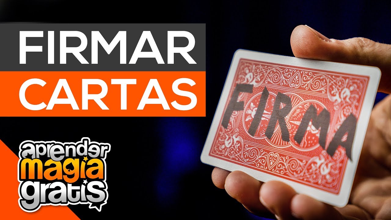 Como firmar cartas sin estropearlas y consejos - Aprender Magia Gratis