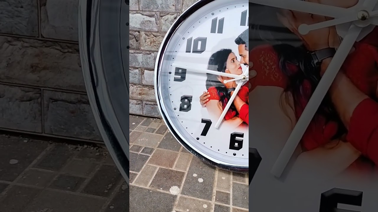 Out of stock|Customised Photo Wall clock🕗#Shorts#ytshorts#youtubeshorts#shortsfeed #shortsviral