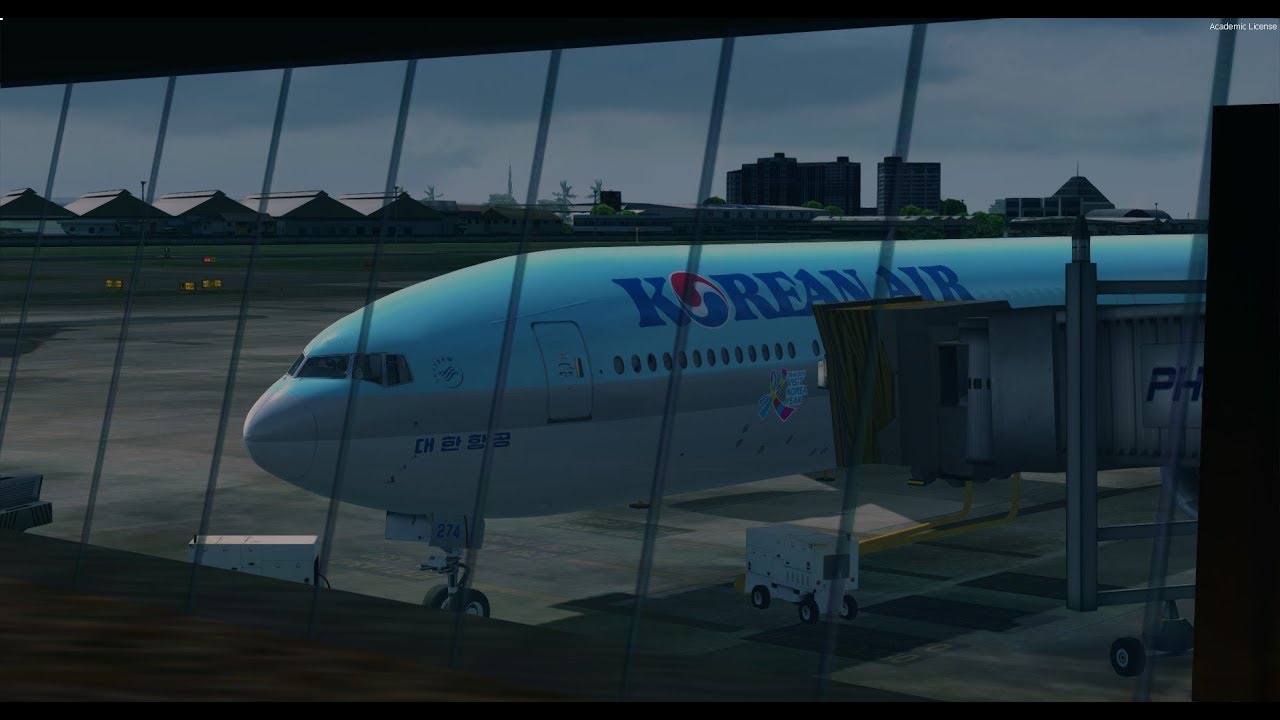 P3DV4} PMDG 777-300ER Korean Air DXB-ICN Flight KE952 in vatsim