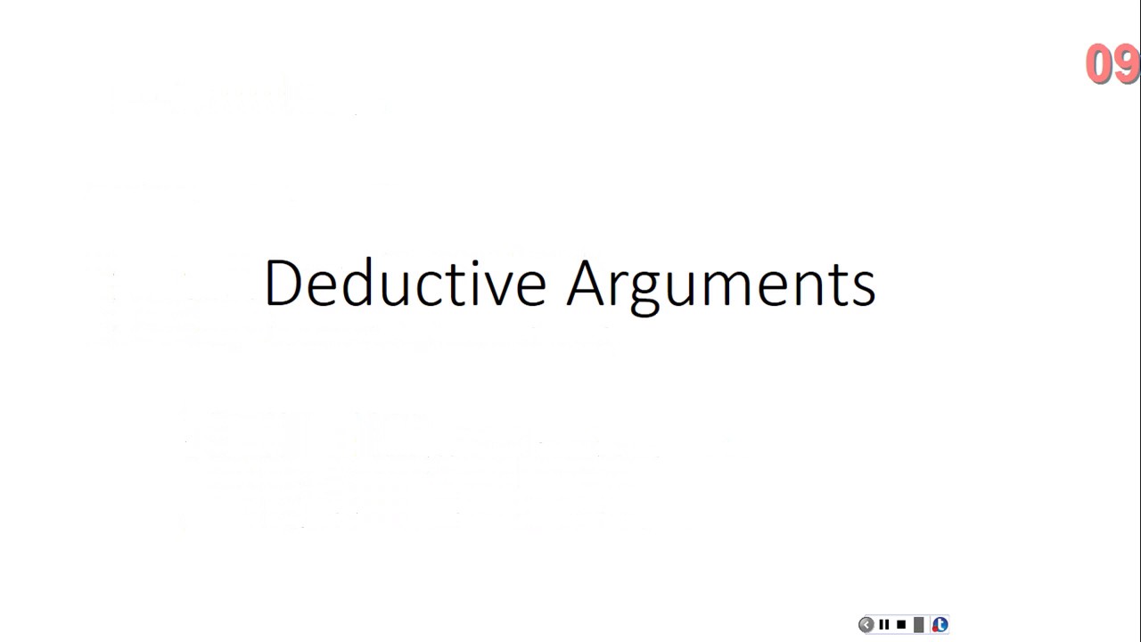 Critical Thinking Lecture: Deductive Arguments (part 1)
