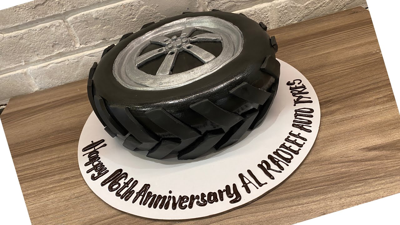 3D WHEEL CAKE /HOW TO MAKE TIRE CAKE /EASY TUTORIAL STEP BY STEP BY CHEF BETHS KITCHEN