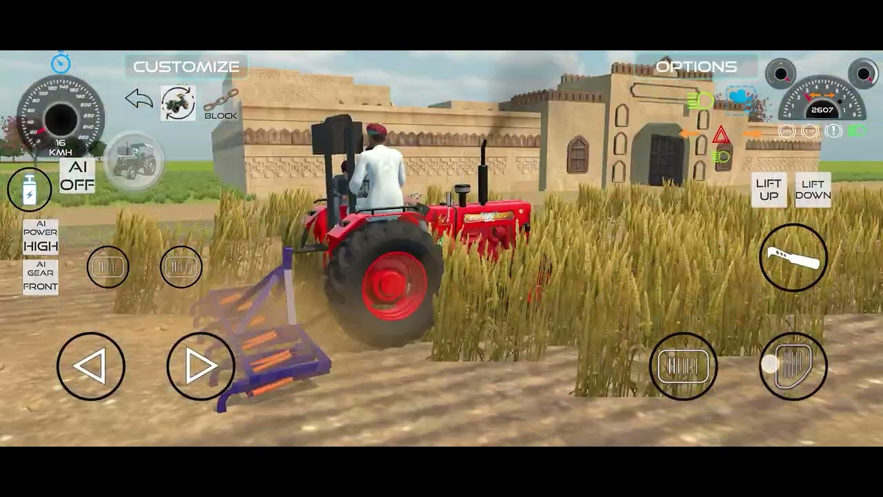 મહેન્દ્રા ટેકટર સેળ કટીંગ વિડિયો યુટ્યુબ tractor geming official 