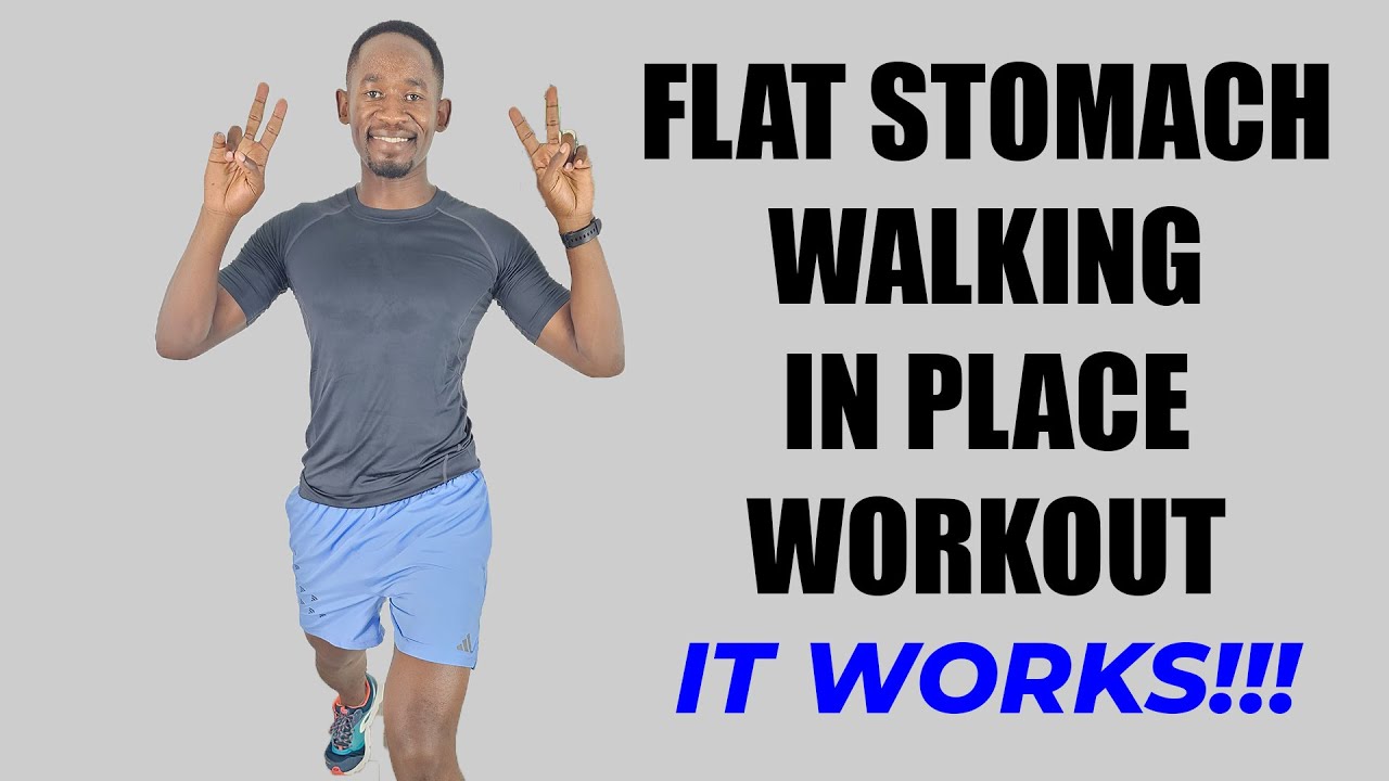 30-Minute FLAT STOMACH Walking In Place Workout That Works!
