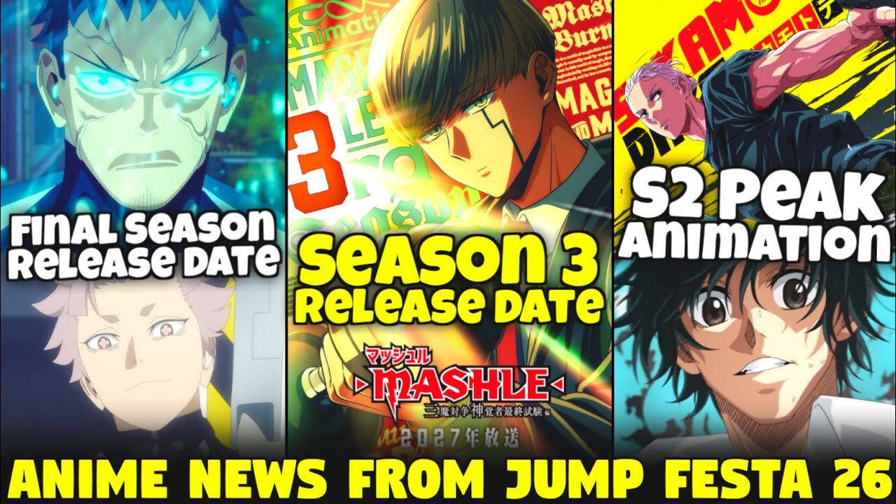 Mashle Magic & Muscles S3 & Kaiju No.8 Final Season Release Date | Sakamoto Days S2 | Sam Boy