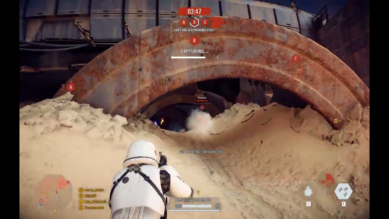 Star Wars Battlefront 2 500 - Lv 20 Captain Phasma Co-Op Win