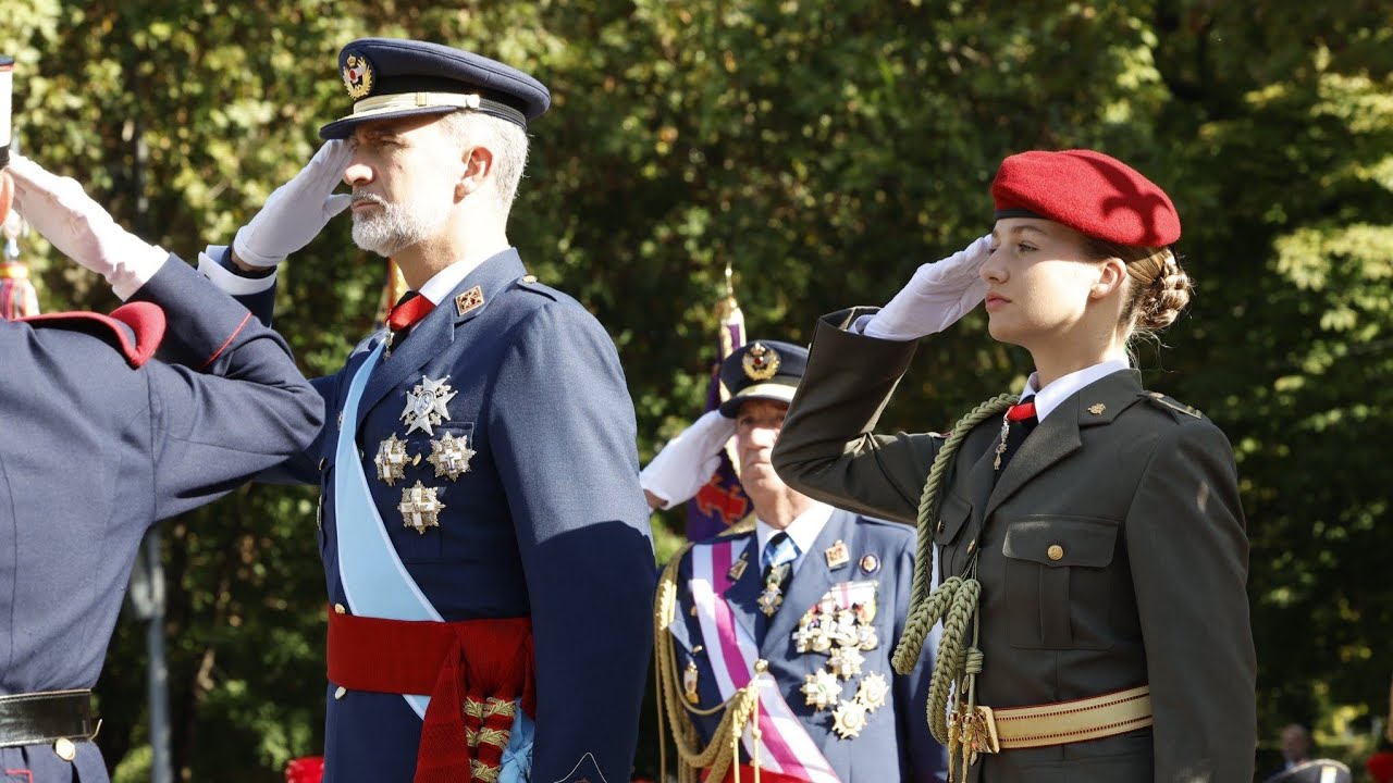 Live | Princess Leonor of Spain Presided Over the National Holiday Parade After 3 Year Hiatus