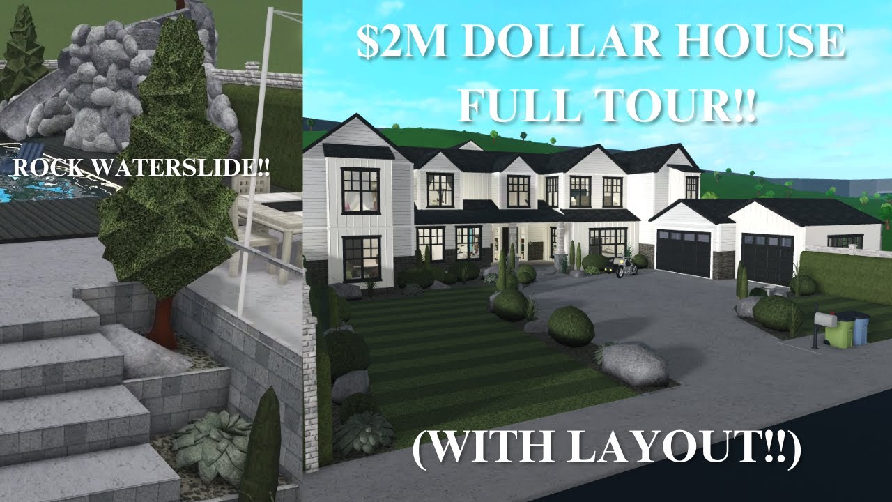 Full tour of my $2M DOLLAR BLOXBURG HOUSE! (With Layout)