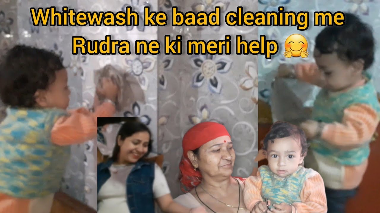 Aaj ghar me huaa paint 🎨🖌 aur Rudra ne ki mere help || lifestyle vlog 