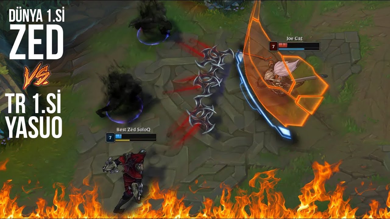 DÜNYA ZED 1.si vs TR YASUO 1.si |PLAYZE DOYACAKSINIZ! TARİHİN EN İYİ VS'LERİNDEN!