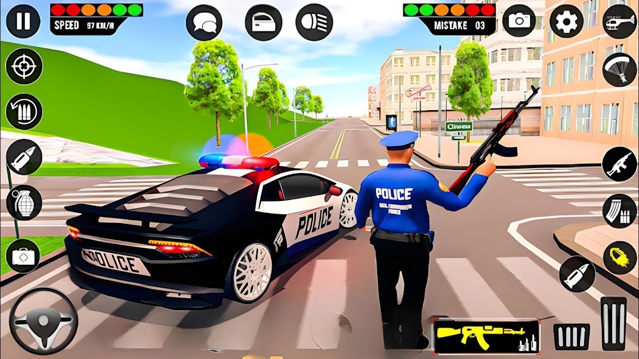 🚓 Police Car Chase Simulator 3D - Real City Cop Pursuit Gameplay (Android)