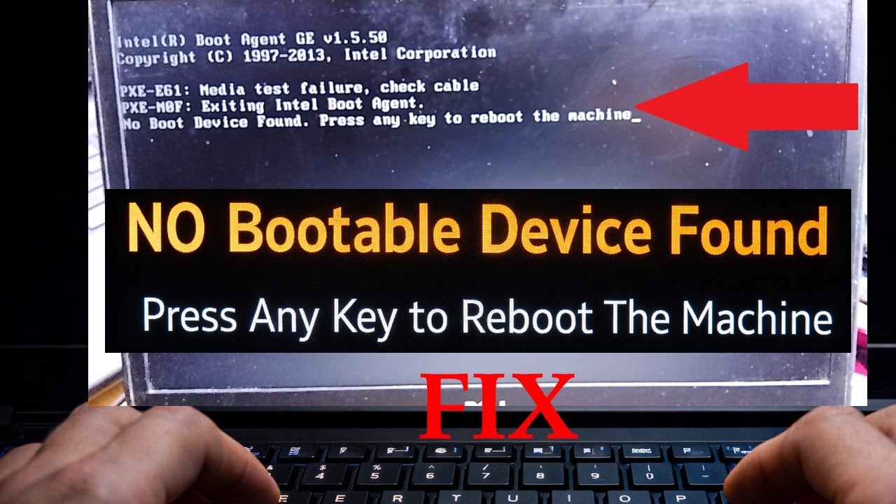 NO Bootable Device Found Error | Fix Boot Device Problem Step by Step