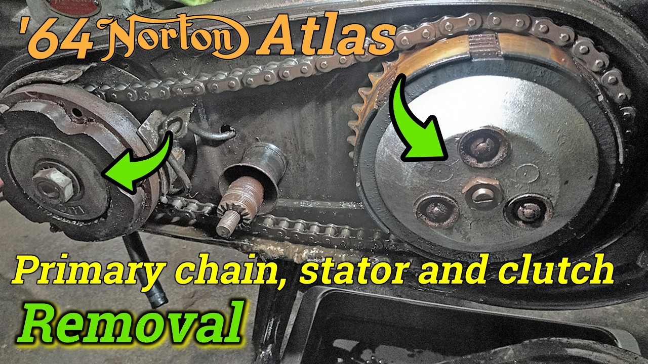 Part 5: Primary chain, stator and clutch removal