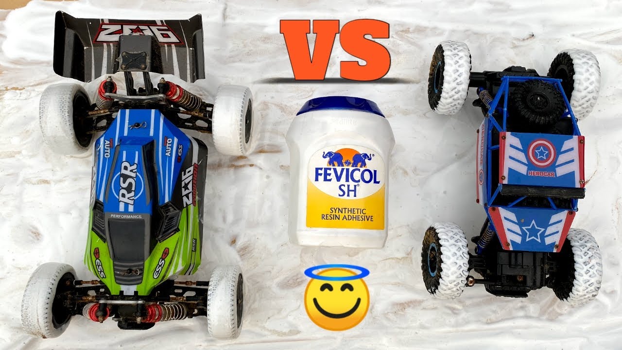 Remote Control Car vs Fevicol | Wltoys 144001 | RC Car Experiment