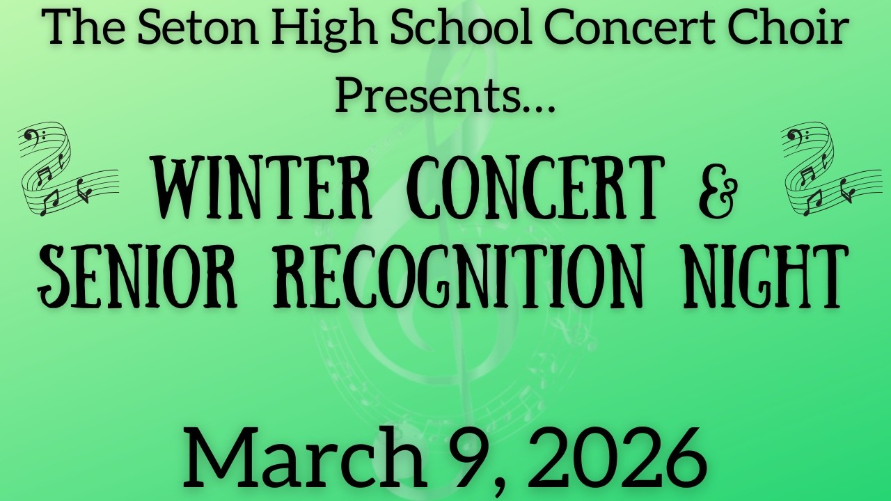 Seton Concert Choir Winter Concert and Senior Night (2026)