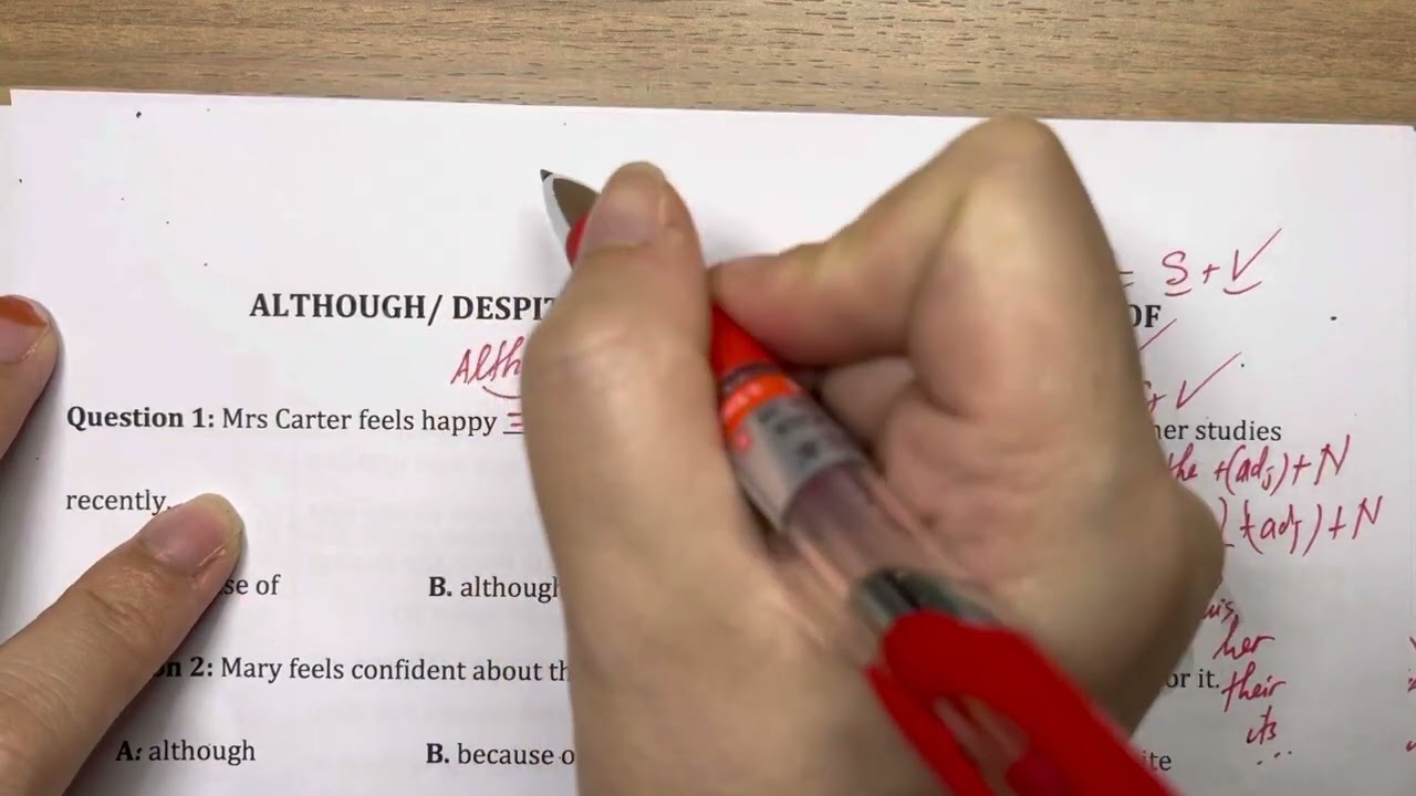 5 PHÚT HỌC ANH MỖI NGÀY- BECAUSE/ BECAUSE OF/ ALTHOUGH/ DESPITE