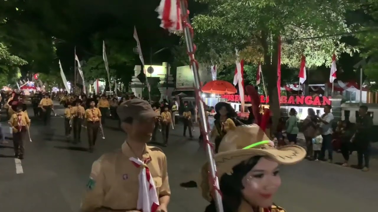 Pawai Lampion Drumband SDN Kepatihan Banyuwangi, Jawa Timur, Tahun 2023