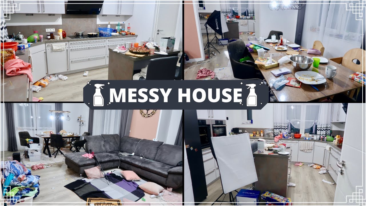 Messy House Cleaning After Dark/ extreme cleaning motivation/ Nachtputz Aktion/ deutsch/englisch sub