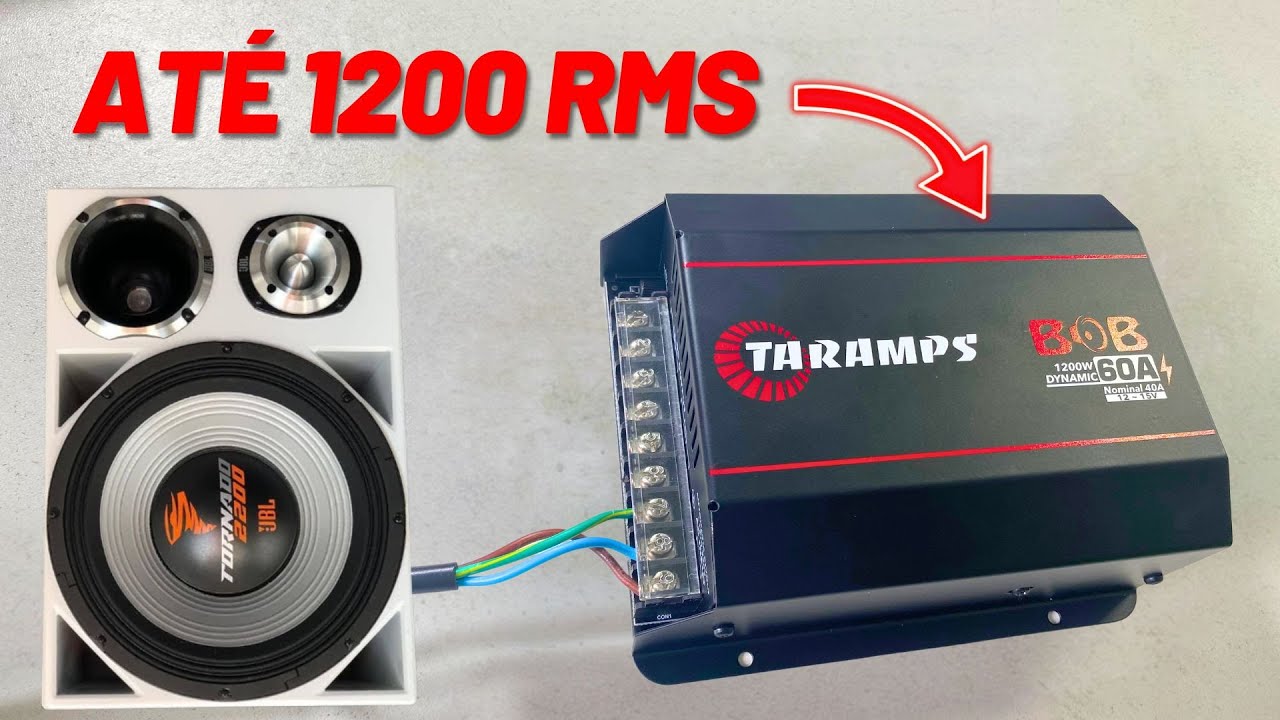 Fonte Som Automotivo  Para Caixa Bob 12v  Taramps 1200w - baixo custo