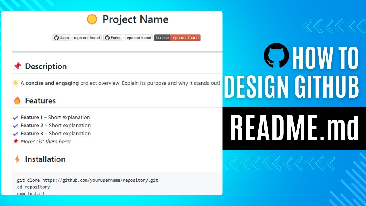 🔥 How to design Professional GitHub README.md | Step-By-Step Tutorial for Beginners 🚀