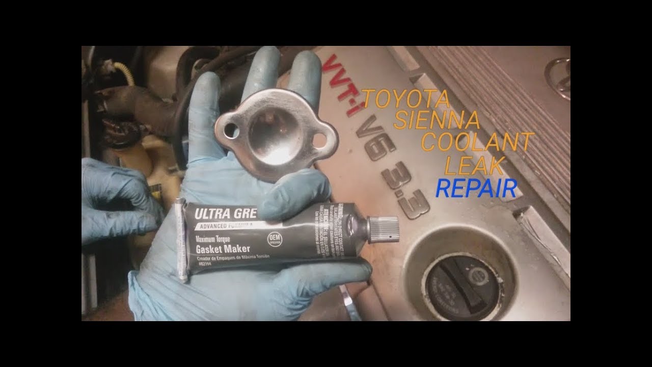 Toyota sienna coolant leak repair