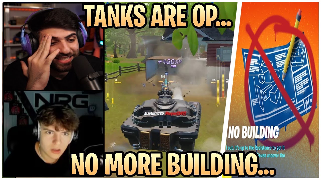 Streamers React To Building Being Removed, Tanks, Tac Sprinting & Vaulting! Fortnite Season 2 Update