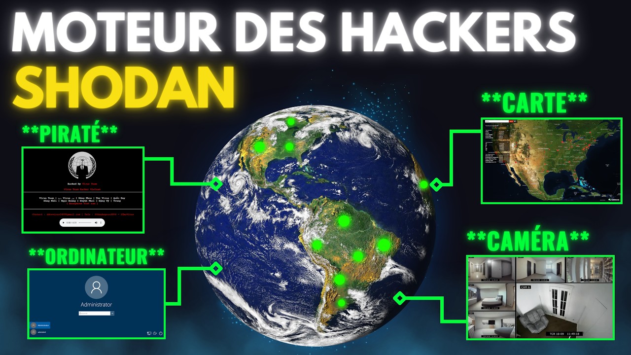 Shodan : Le Moteur de Recherche Effrayant des HACKERS (Webcams, Ordinateurs, Vulnérabilités, …)