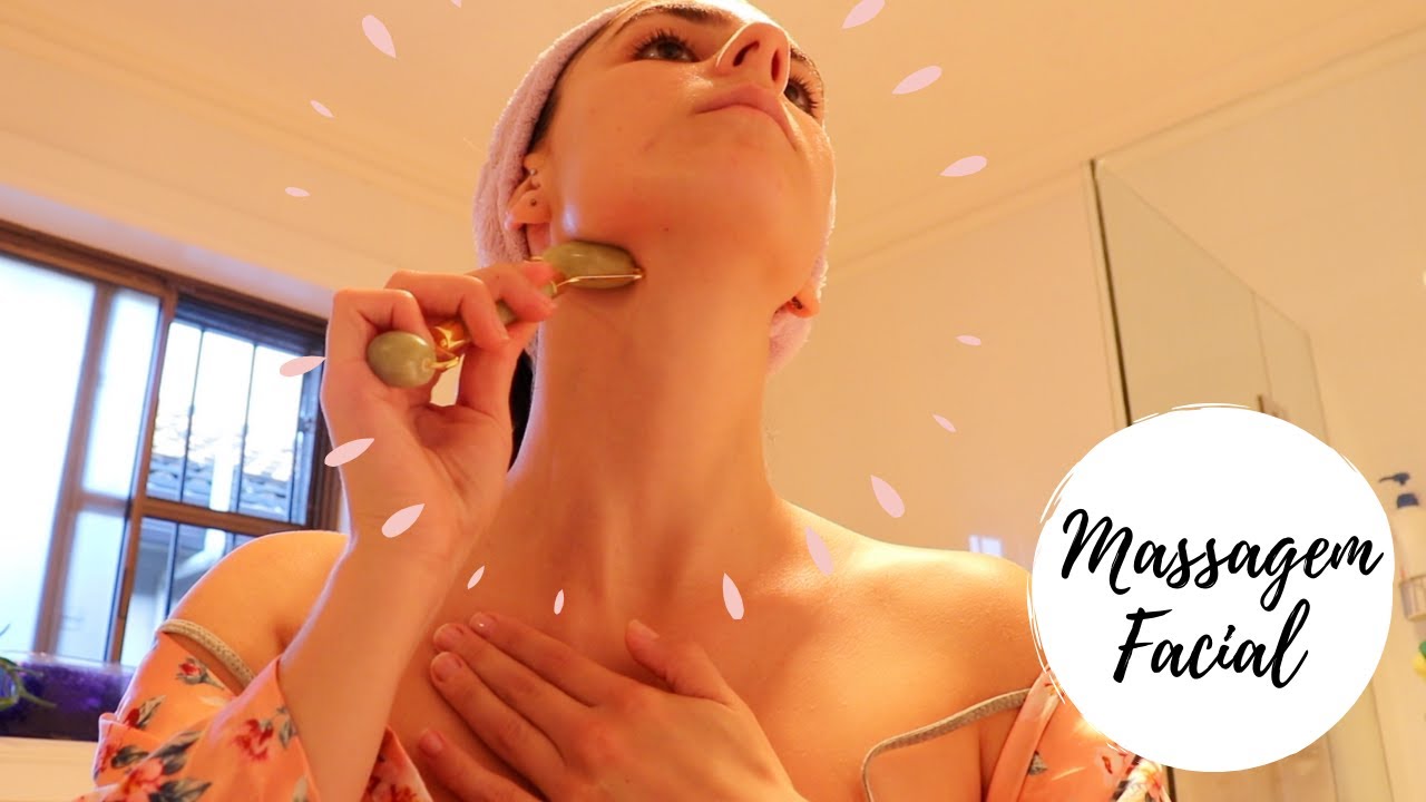 Minha massagem facial diária + jade roller 💁🏻‍♀️| Ligia Arrais