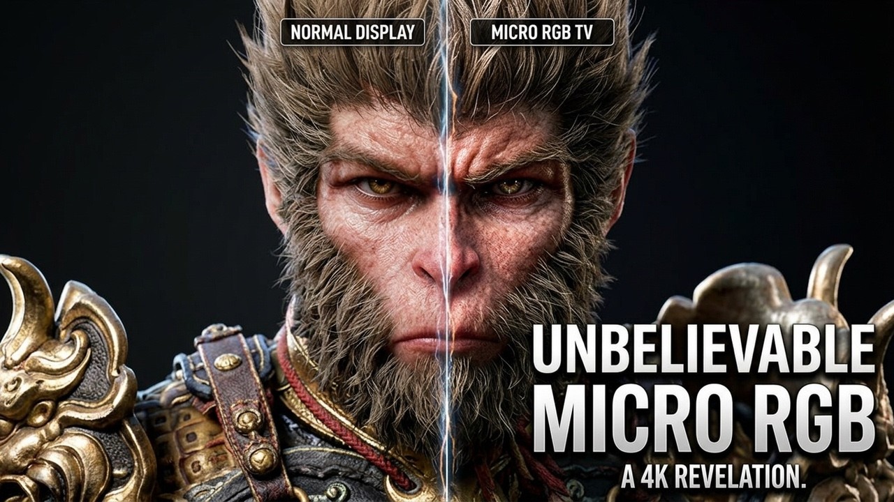 Samsung R95H MICRO RGB TV Display Test | Black Myth: Wukong | Ryzen 9 9850X3D + Mercury RX 9070 XT