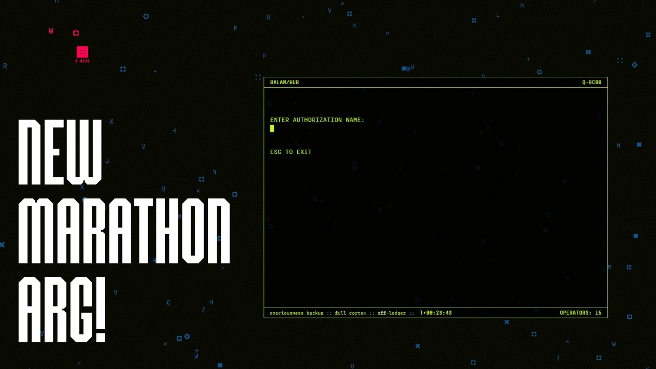 NEW Marathon ARG Just Started!